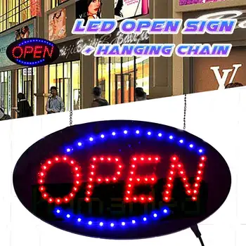 

LED Store OPEN Sign Business Shop Bar Neon Signs Bright Advertising Light Board Animated Motion Store Billboard Window Display