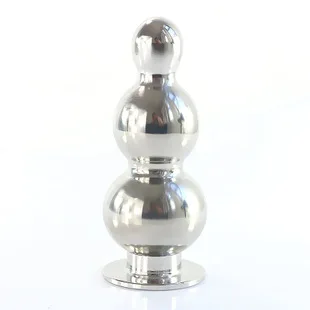 G-spot Anus Массажная палочка металлическая Сексуальная помощь из нержавеющей стали Вибрирующая Анальная пробка Хризантема раздражение инструмент бусины женские