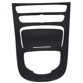 

New 1Pair Console Gear Panel Frame Console Gear Shift Panel Cover Trim For Mercedes Benz E-Class W213 2016 2017 2018,Black