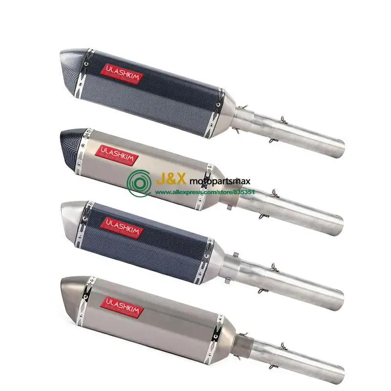 Motorcycle Full System Exhaust Muffler Escape db killer Slip On For Honda CB1300 CB 1300 Middle Contact Pipe 2003 to 2013