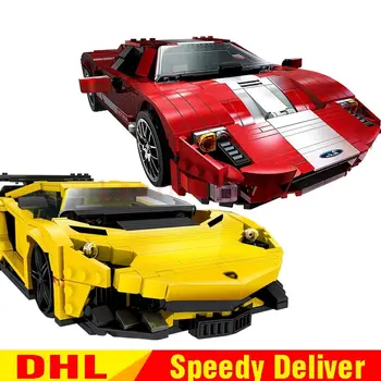 

XingBao 03008 Gallon Super car + XingBao 03011 Red Phantom Racing Car Blocks Bricks Leingly Toys Model DIY Clone Lepinges