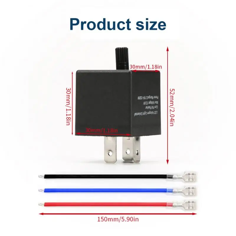 Relais Clignotants électroniques Pour Moto - Pack De 2 - 12V, 2 Bornes - Remplace Clignotants Standards - X Autohaux