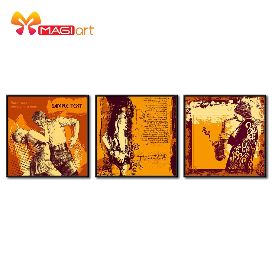 

Cross stitch kits Embroidery needlework sets 11CT water soluble canvas patterns 14CT Western Style figure painting-NCMS016