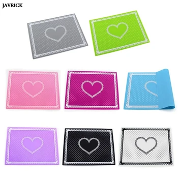 

Heart Epoxy Resin Silicone Mat Resin Pad Craft Tools High Temperature Resistance Sticky Plate Jewelry Making Tools