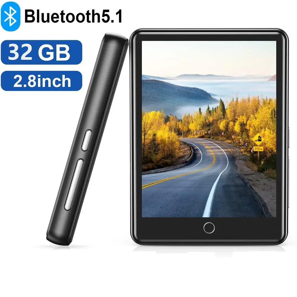 

M7 MP3 Player 2.8" Full Touch Screen Portable Mini 32GB Built-in Large Memory HiFi Music Player FM Radio Pedometer Video Player
