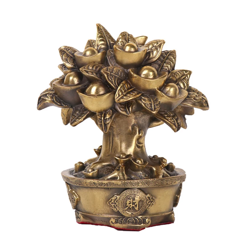 New Product  LAOJUNLU Pure Copper Safe All Year Rich Tree Apple Tree Lucky Tree Money Tree Decoration Ornament R 