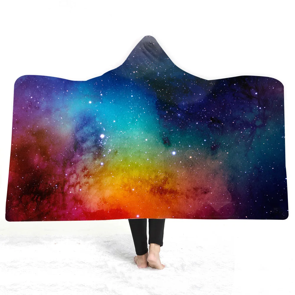 

Magic Cloak Hooded Mantle Blanket Children Adult Hat Double Layer Plush Blanket Star Cross Border Amazon