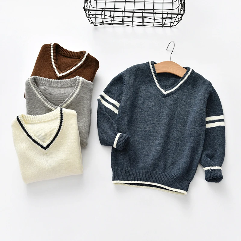 Solid Baby Boys Sweater Crochet Hollow Out Children Outfit Coat Infant Sweater V-Neck Thin Long Sleeve Cotton Blended Comfortable Cardigan (5)