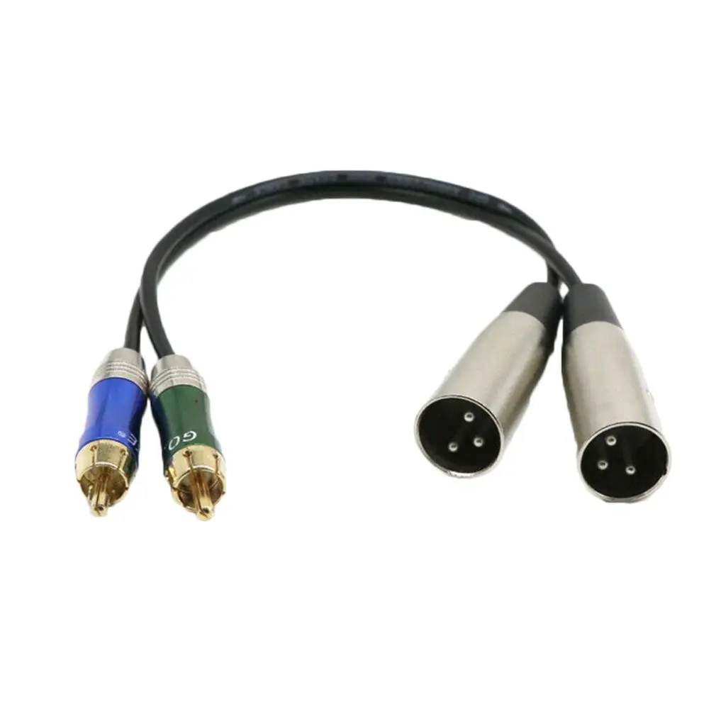 

Dual XLR Male to Dual RCA Male 5' Patch Cable - New Pro Audio Dual Connectors Pro Audio Cable Audio Line