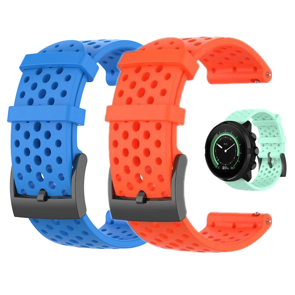 Per Suunto Spartan Sport Suunto Spartan 24Mm Cinturino Sportivo In Silicone Cinturino Sportivo Hr/Baro Per Suunto 9 D5 Sostituire Il Cinturino