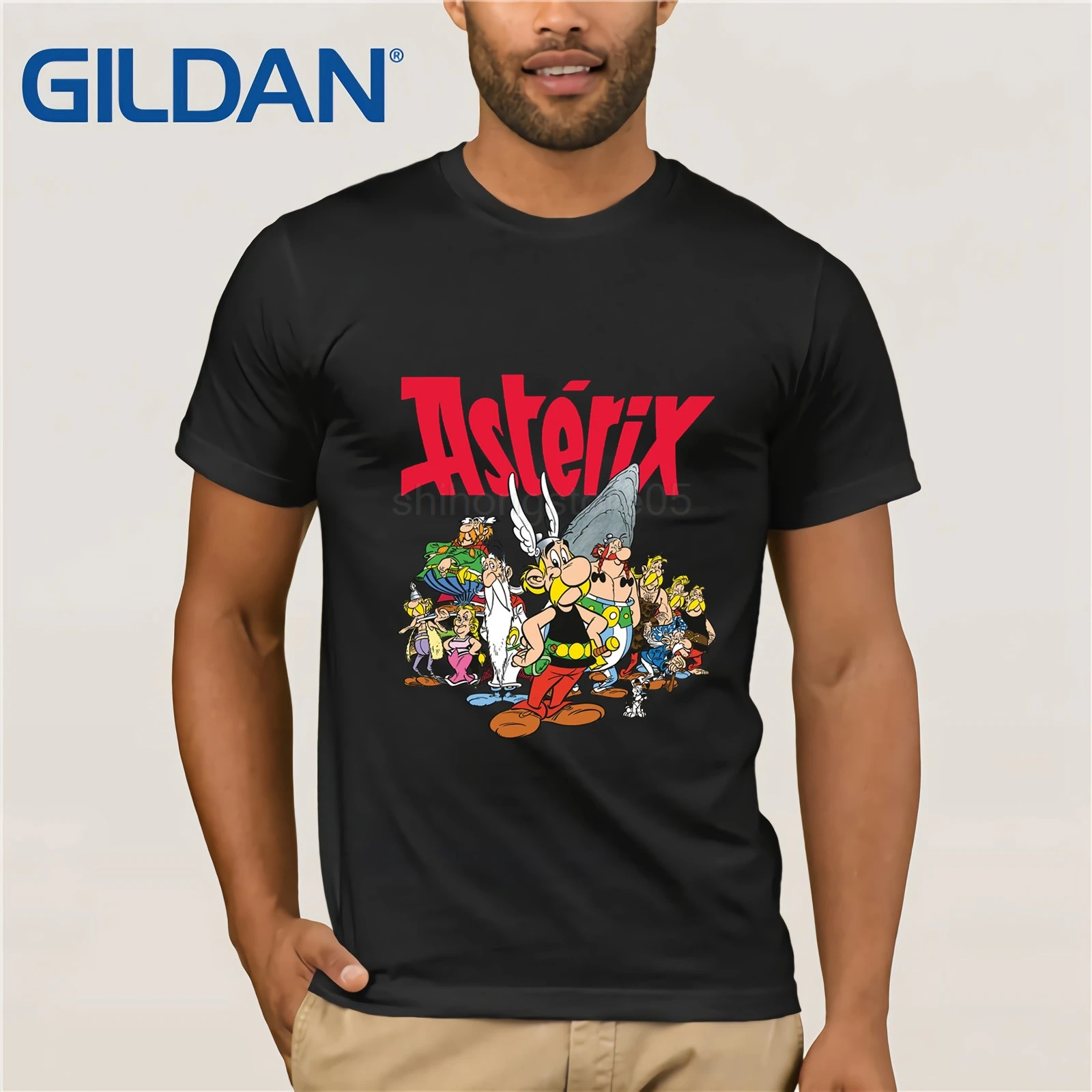 Мужская модная брендовая футболка Asterix And Obelix the Gaul с героями мультфильмов размер: