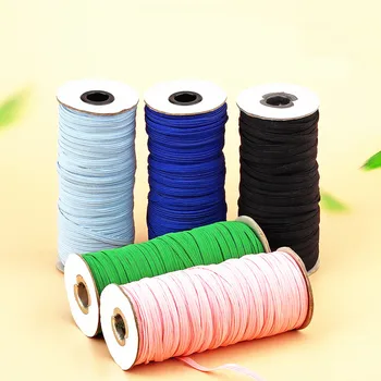

6mm Elastic Ribbon High-Elastic Band Rubber Band Elastic Line DIY Lace Trim Sewing Waist Band Garment Accessories 30meter
