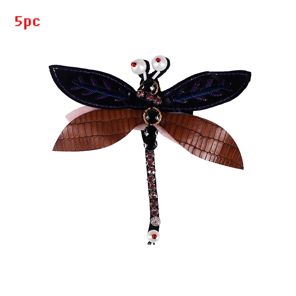 Стразы в виде стрекозы, бабочки, пчелы, насекомые, Скорпион, кристаллы, нашивки для обуви, сумки, швейная одежда, аппликация TH862 - Цвет: 525