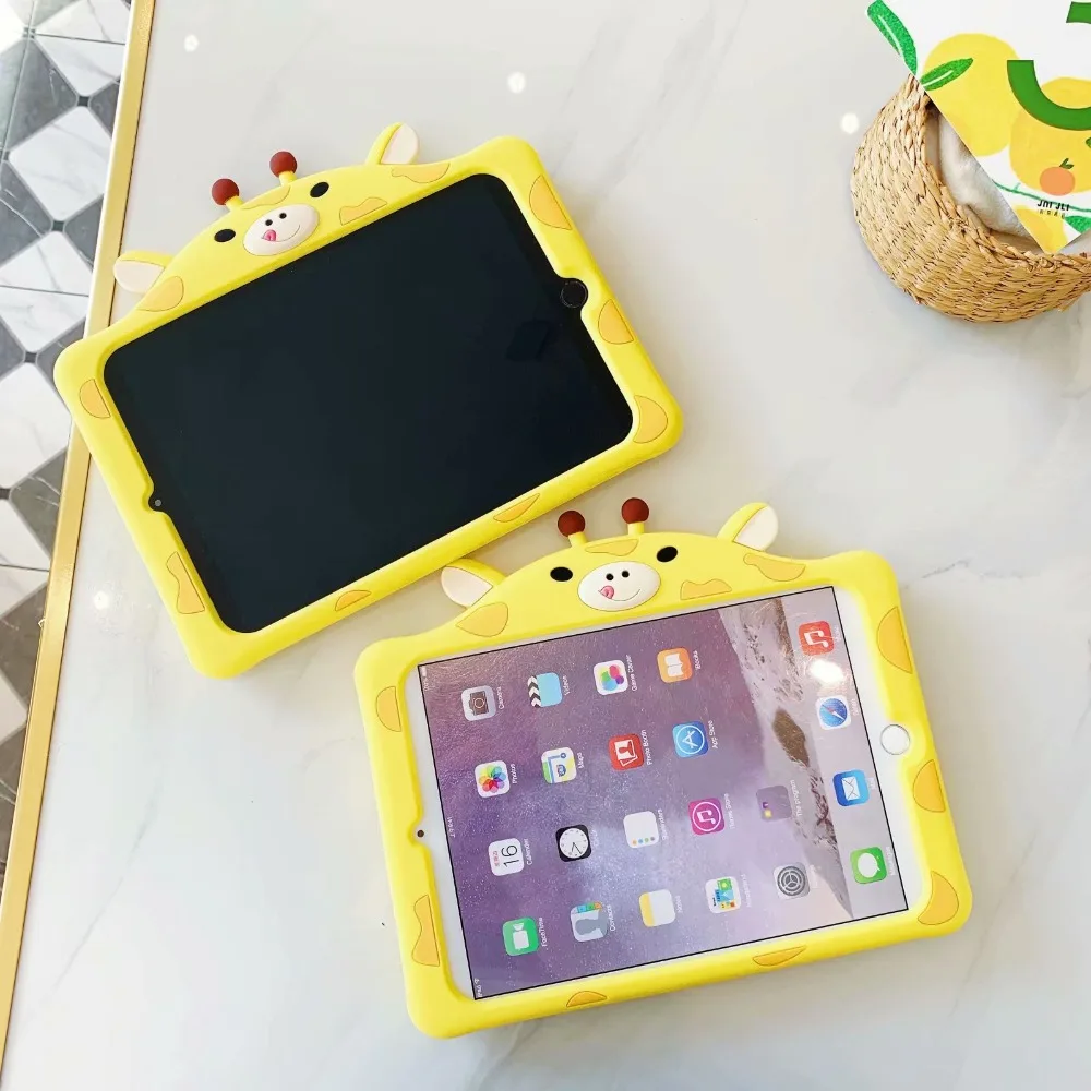 Нетоксичный силиконовый детский чехол для планшета для Ipad Mini 1 2 3 7," ударопрочный чехол-подставка для Ipad Mini 4 5+ ручка