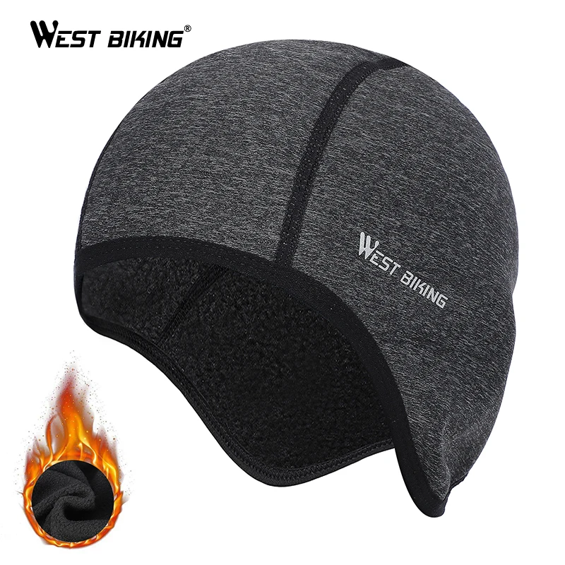 Утолщенные зимние велосипедные шапки WEST BIKING Теплая Флисовая шапка для