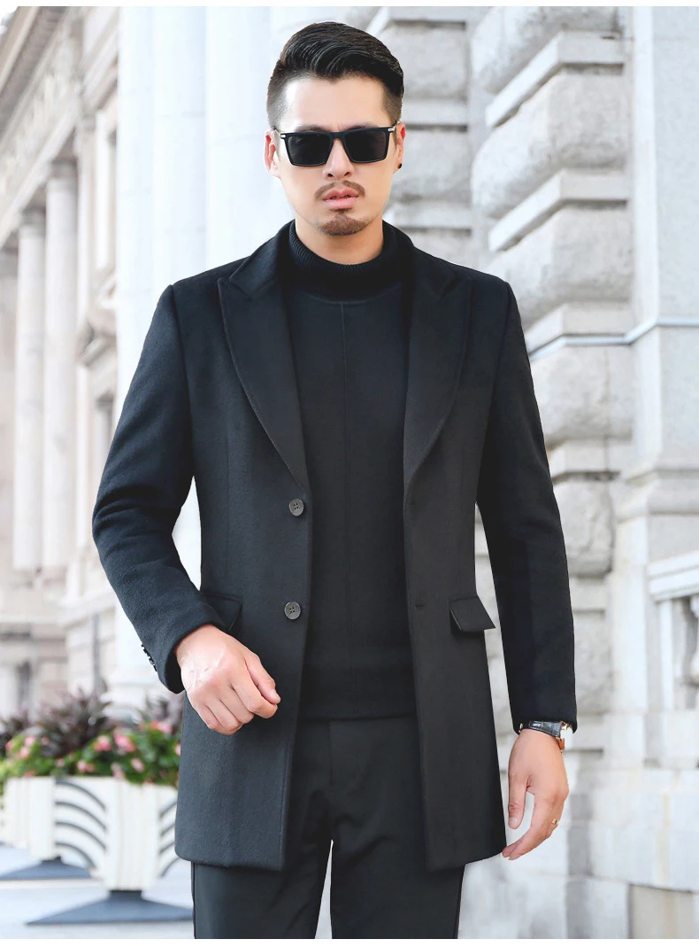 iSurvivor Men Winter Autumn Wool Coats Jackets Parkas Male Casual Fashion Slim Fit Large Size Nylon Cotton Coats Jackets