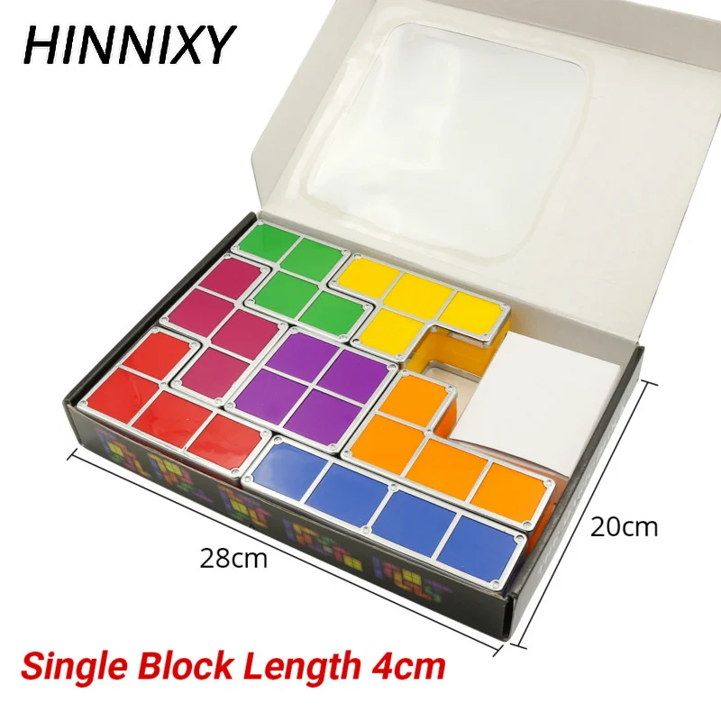 Hinnixy детский ночник DIY тетрис пазл огни Штабелируемый куб Новинка игрушка