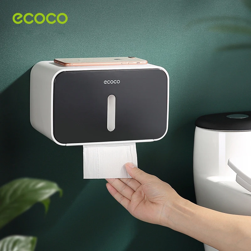 

Paper Holder For Toilet Waterproof Wall Mounted Toilet Paper Tray Roll Paper Tube Storage Box Bathroom Tray Tissue Box Shelf #99