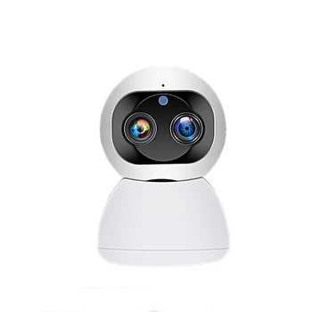 

1080P Dual-Lens Wireless Wifi Camera 2MP Cloud Auto Tracking IP Camera Indoor Home Security Surveillance CCTV Network Ca