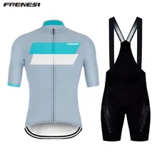 2020 new Frenesi cycling jersey men summer Sleeve striped Lycra Fabric set ciclismo bicycle clothing bib gel shorts ropa hombre Cycling 2020 new Frenesi cycling jersey men summer Sleeve striped Lycra Fabric set ciclismo bicycle clothing bib gel shorts ropa hombre Cycling