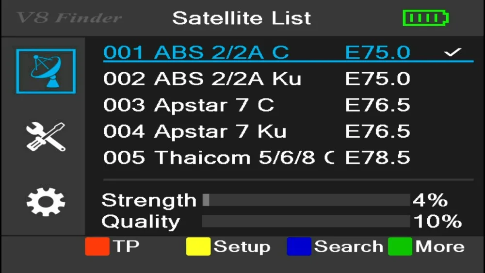 GT медиа V8 спутниковый искатель метр DVB спутниковый S2 FTA HD цифровой ТВ спутниковый сигнал приемник 3,5 lcd Встроенный аккумулятор 3000mAh