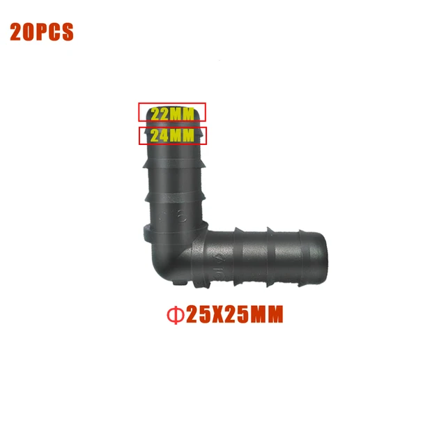 Öntözés Dn16Mm/Dn20Mm/Dn25 Mm Tömlő Könyök Barb 90 Fokos Tömlőjavító Csatlakozás Adapter Öntözőrendszer Szerelvények 20 db - Image 2