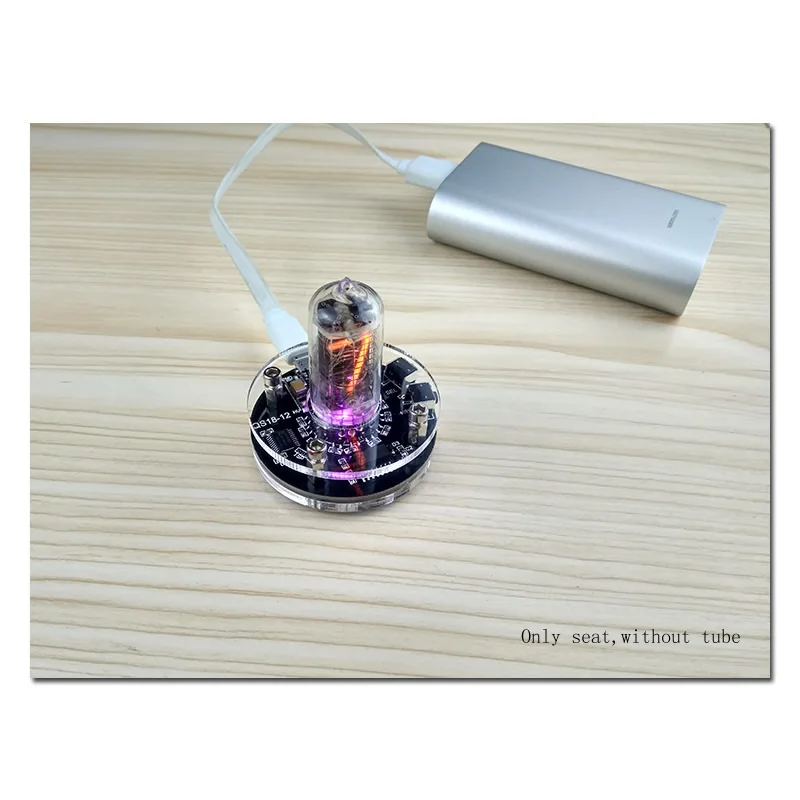 Однотрубные QS18-12 светящиеся часы nixie часы только сиденье без трубки
