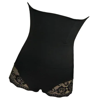

1pc Tummy Control Body Shaper Butt Lifter High Waist Panty Seamless Bodysuit Waist Trainer Shapewear For Women - Size M/L(Black)