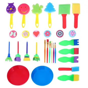 

29 Pcs 1 Set Lovely Painting Kit Painting Tool Set Creative Drawing Tools