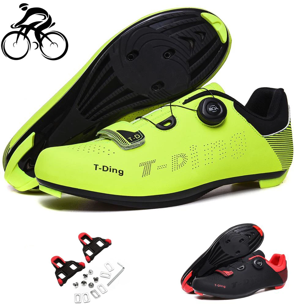 

Lightweight Road Cycling Shoes Men Sneakers Women New 2021 Green Self Locking Bicycle Professional Racing Sport Bike Cycle Shoes