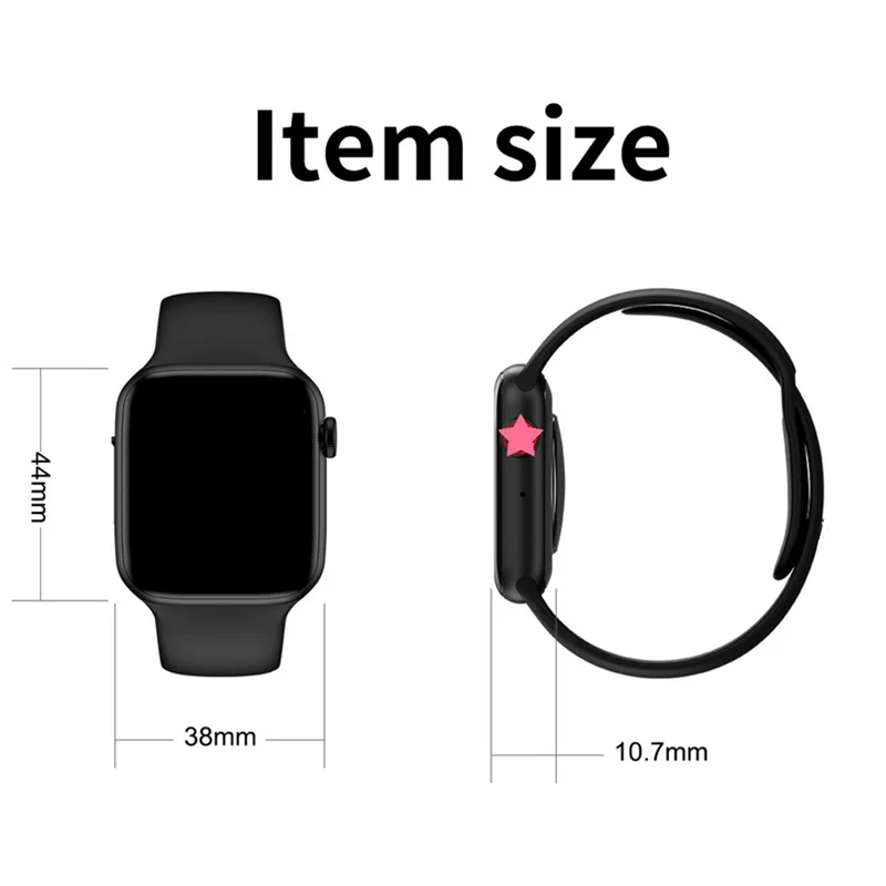W34 Smart Watch Bluetooth SmartWatch clock hour for ios apple iphone 6 6S 7 7S 8 X PLUS for Samsung xiaomi VS IWO 10 IWO 8