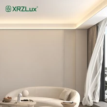 

XrzLux 1m Decorative Recessed Linear Bar Lights Aluminum Profile With Cover Embedded LED Strip Light 9.5W/m Led Wall Washer