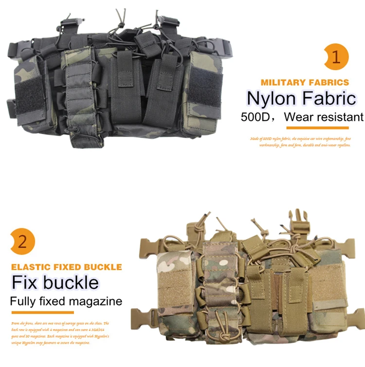 Tactical Vest Airsoft Paintball Carrier Strike chaleco chest rig Pack Military equipment Pouch Duty vest