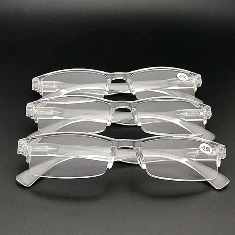 

HERVI Ultra Light Frameless Clear Reading Glasses Women Men Presbyopic Eyeglasses Parents Gifts +1.0+1.5+2.0+2.5+3.0+3.5+4.0