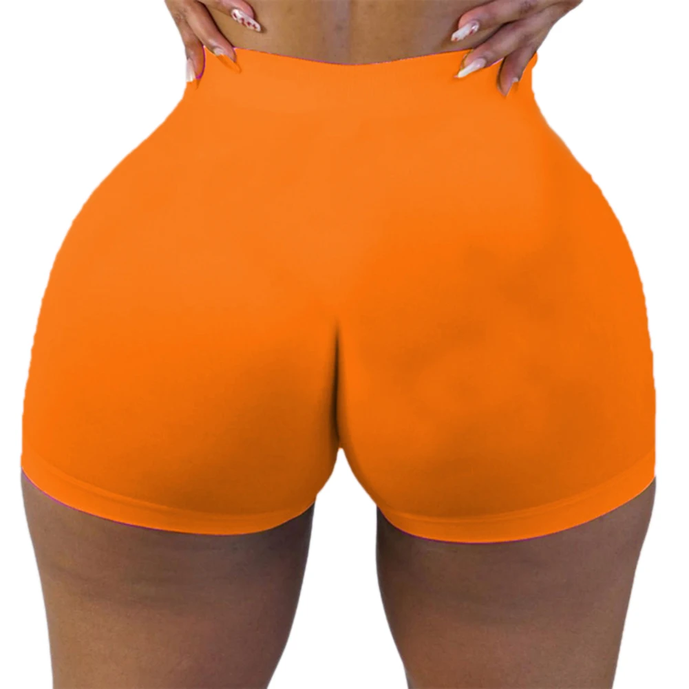 

High Waist Women Shorts Fitness Short Bottoms Summer Jogging Female Casual Skinny Soft Elastic Stretch Solid Color Biker Shorts