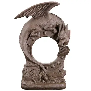 

Incense Burner Handmade Figurine Mysterious Dragon Purple Pottery Burner Ceramic Incense Holder Backflow Incense Holder