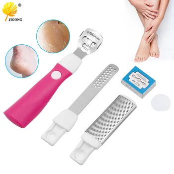 

1 set Stainless Steel Skin Razor Corn Cuticle Descaler Nail Tool Filing Pedicure File Foot Call 10 Blade Foot Frustrating Knife
