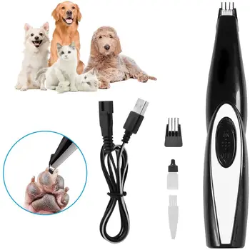 

Dog Clipper Kit Pet USB Electric Grooming Trimmer for Small Dogs Cats Rechargeable Low Noise Powerful Motor for Hair Small Area