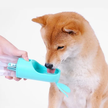 

400ml Pet Dog Water Bottle Portable Pet Outdoor Water Dispenser Plastic Dogs cat Drinking Bottle pet feeding for Teddy Yorkies