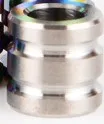 silver 3 цвета 10 мм* 6 мм бусы на веревочке из титанового сплава для паракордового браслета аксессуары для выживания DIY Подвеска пряжка для ножевые ремни - Цвет: silver