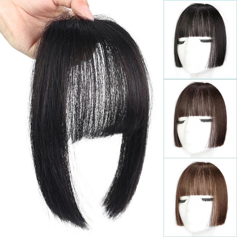 Synthetic Bangs Clip In Hair Extensions Women Hair Fake Fringe