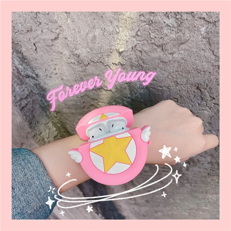 Новые Мультяшные беспроводные Bluetooth чехлы для наушников Apple AirPods 2 1 милые футляры