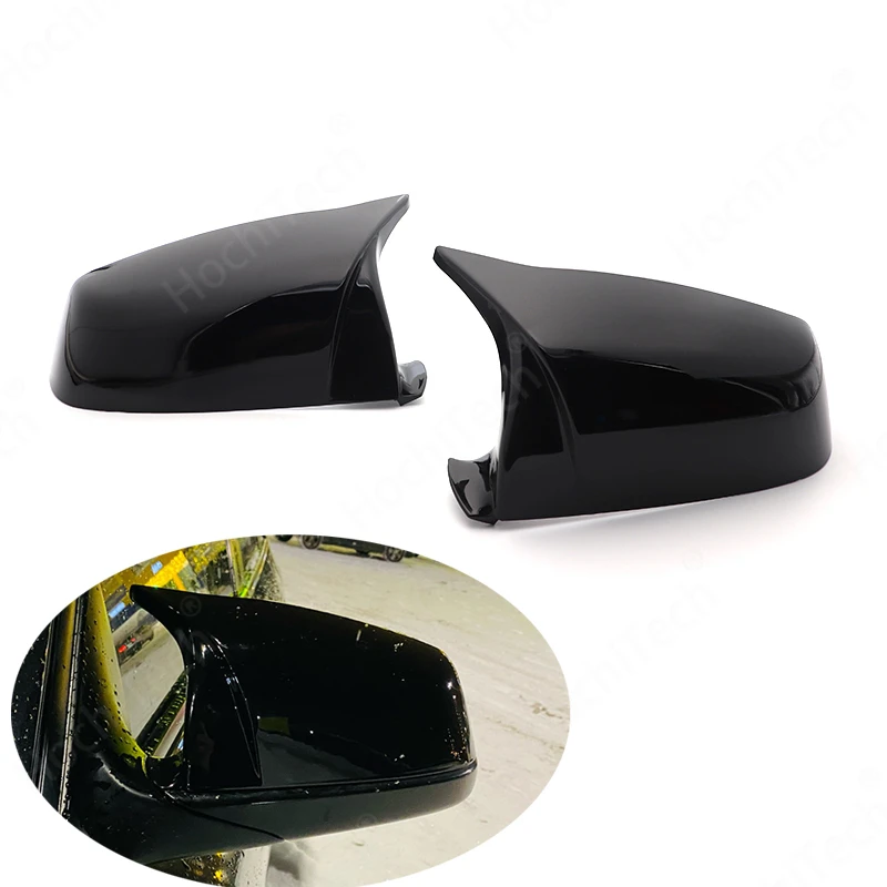 High Quality for BMW 5 6 7 serie F01 F02 F03 F04 F06 F07 F10 F11 F12 F13 Horn caps Bright Black M style Rearview Mirror Cover | Автомобили