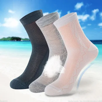 

6 pair Pack Mens Cotton Socks Summer New style Black Business Men Socks Breathable Ultra-thin for Meias Calcetines Cool