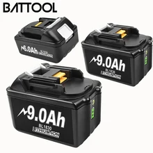 

Rechargeable 6000mAh 9000mAH Liion Battery For Makita Replacement 18V Battery BL1850 BL1830 BL1860 LXT400 Power Tool Battery
