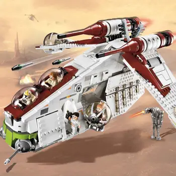 

Building Blocks Star Wars Toy Republic Gunship Children's Educational Building Bricks Set Technic Toy For Children Birthday