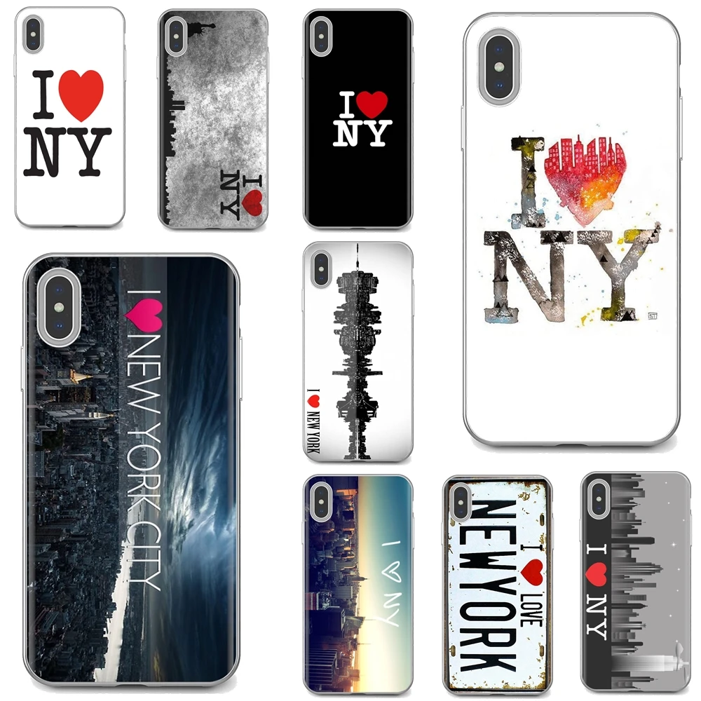 Прочный силиконовый чехол для телефона Huawei Honor 6 6A 7 7X 7A 7C 8 8C 8X 9 9X 10 10i 20 Lite Play Pro I Heart NY