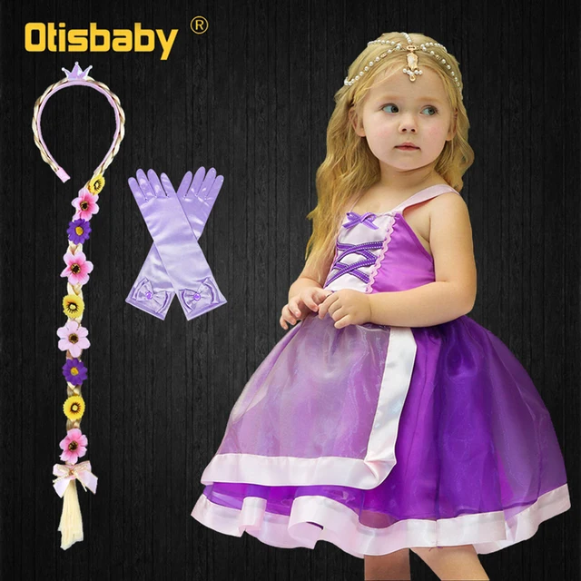 Infant Rapunzel Dress Baby Girls Party Princess Sofia Dress Tangled Costume  Child Christmas Clothing Fantasia Sophia Purple Tutu - Girls Casual Dresses  - AliExpress