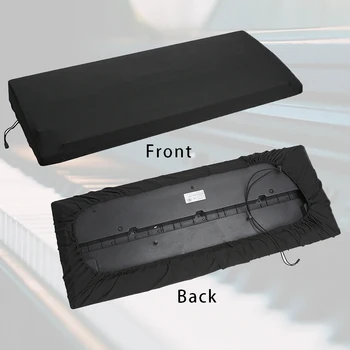 

76-88 Keys Accessories With Drawstring Scratch Resistant Easy Clean Music Instrument Polyester Dustproof Piano Keyboard Cover