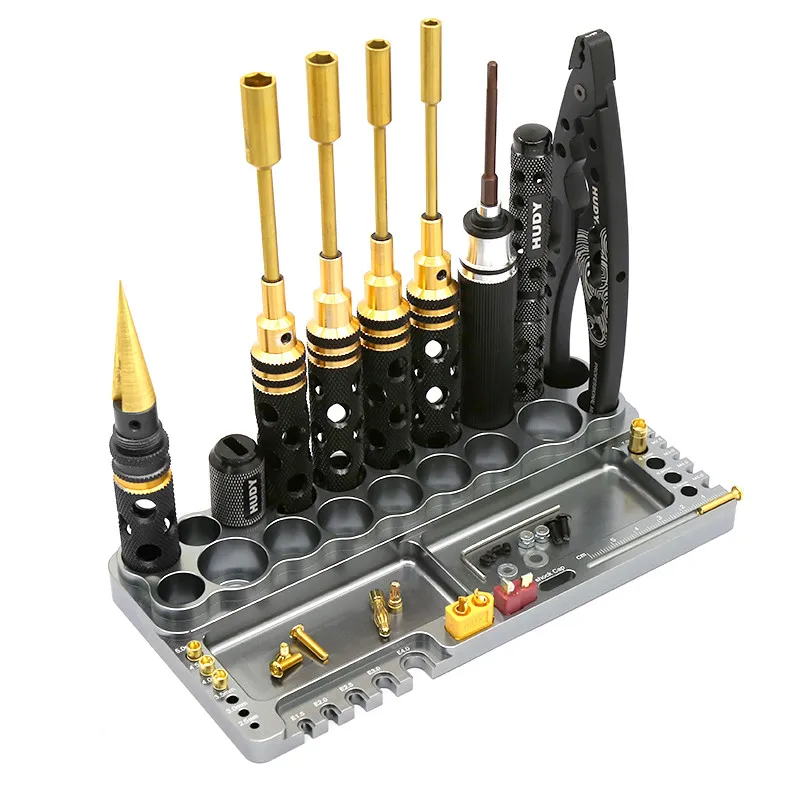 Screwdriver Repair Tool Shelf Hex Screwdriver Kit Holder Tool Rack Storage 18 Holes Bracket Key Wrench For All RC Cars